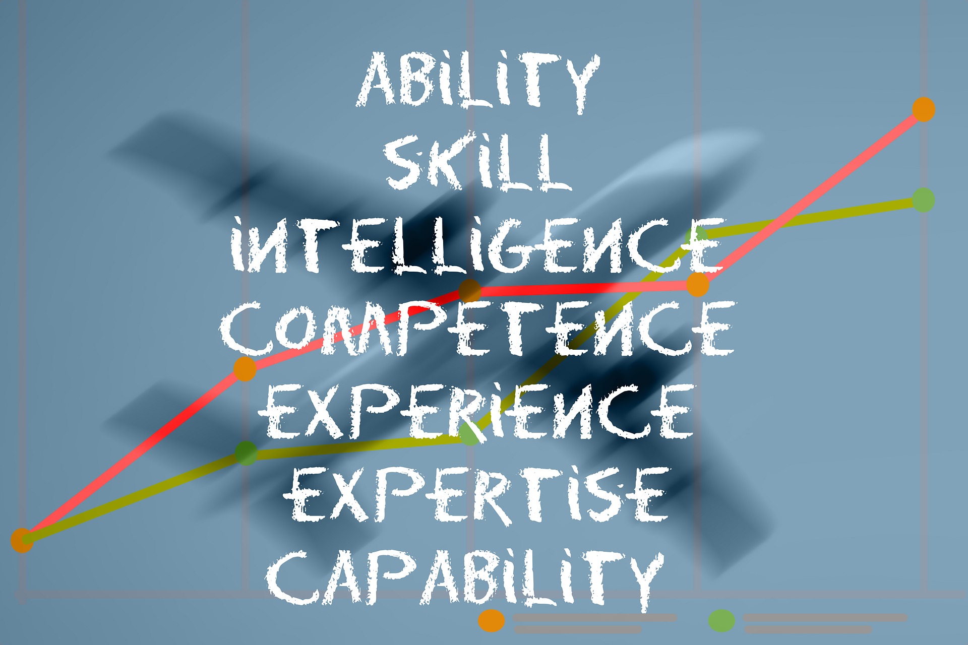Ability, skill, intelligence, competence, experience, expertise, capability
